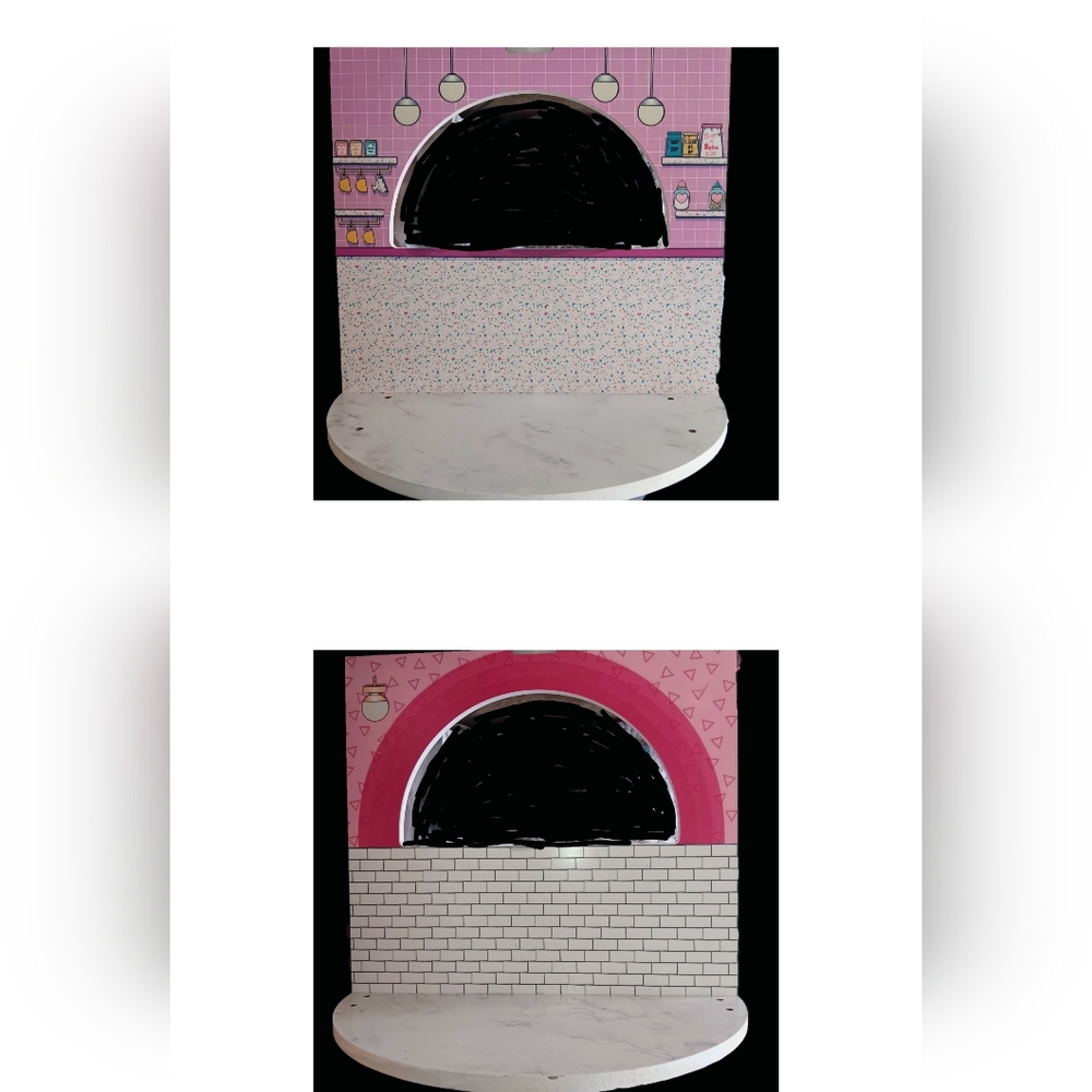 LOL! Surprises OMG! House Of Surprises Fl. 2 Rotating Wall Breakfast Bar/Kitchen